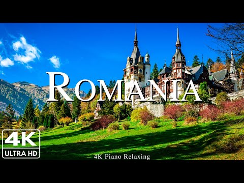 FLYING OVER THE ROMANIA 4K UHD - Relaxing Music Along With Beautiful Nature Videos - 4K Video HD