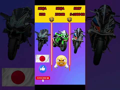 Ninja h2r ๐ Ninja zx10r ๐ Bmw s1000rr || #motorcycle #sportsbike #bmws1000rr #ninjah2r #facts #vs