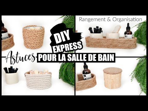 4 DIY EXPRESS POUR LA SALLE DE BAIN / RANGEMENT & ORGANISATION