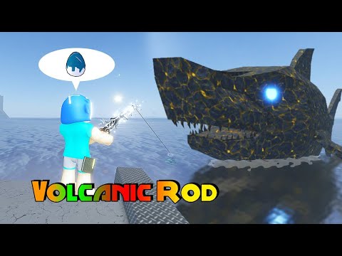ผมใช้เบ็ด Volcanic !! จับเมก้าโลดอนให้ติดสถานะ : Roblox Fisch