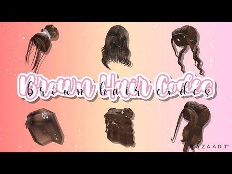 roblox id codes for brown hair