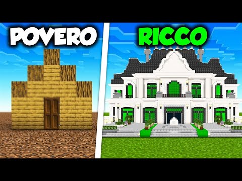 HO SFIDATO LOCO A COSTRUIRE CASA RICCA vs POVERA - Minecraft