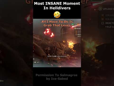 Most INSANE MomentIn Helldivers ? #helldivers2 #helldiver #democracy #skyrim #gaming