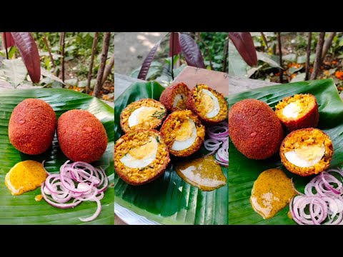 চিকেন কিমা দিয়ে ডিমের ডেভিল||egg devil with chicken keema