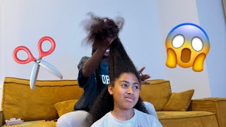 I TRIED TO CUT MY SON’S HAIR BY MYSELF 😱🤦🏿‍♀️ | The Ayodi Family