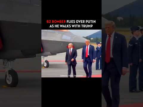 B-2 Bomber Flies Over Trump-Putin Meetingย inย Alaska