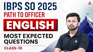 IBPS SO 2025 | English Most Expected Questions Class-10 | By Parth Krishan