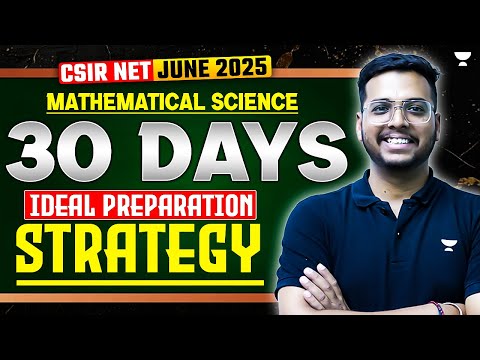 30  Days Strategy for CSIR NET Maths | CSIR NET Mathematics June 2025 | Ravi mittal