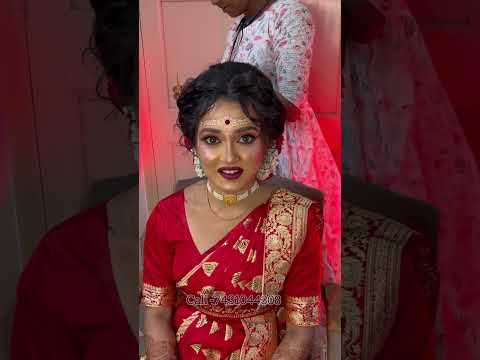 মেদিনীপুরে ব্রাইড সাজাতে গেলাম 😍 Call 7431044308 ☎️✅ #100k #youtube #bridalmakeup #bridal #makeup