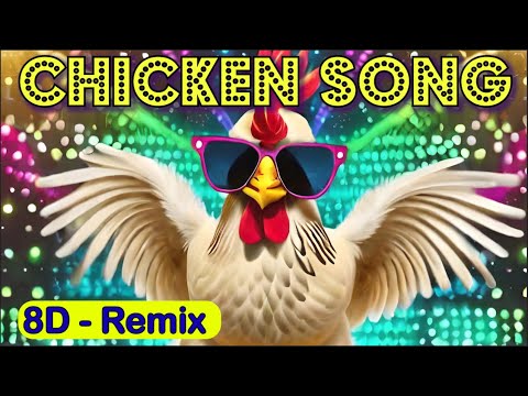 Chicken Song with Ai 8D Music | hens Dance song | Made using Adobe premiere pro and Adobe photoshop
