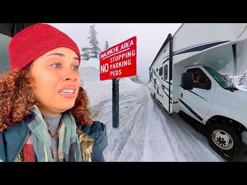 PÂNICO! Risco de avalanche na estrada com o Motorhome