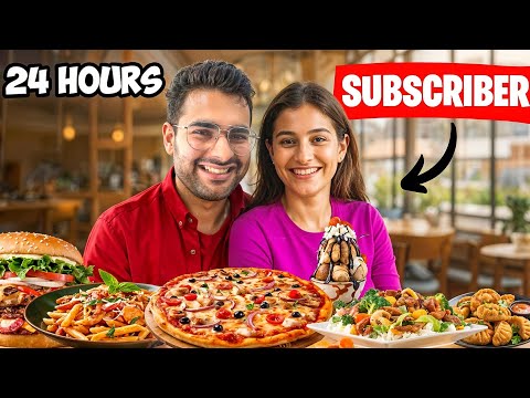 Subscribers Decide Our Food for 24 Hours....