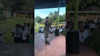 Watch the full message of Captain Blind during the flag ceremony of Supang NHS. 