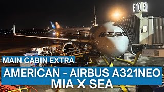 TRIP REPORT | American Airlines - Airbus A321neo - Miami (MIA) to Seattle (SEA) | Main Cabin Extra