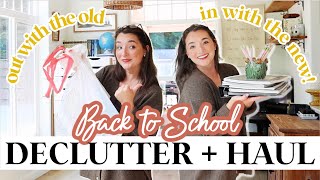✨DECLUTTER WITH ME! Back To School Prep + Fall Haul (budget-friendly!)