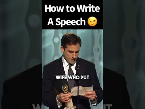 FUNNY Steve Carell’s Wife Writes His Speech #MasterCommunicating.com