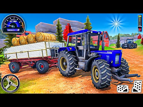 Farming Tractor Trolley Sim 3D - Offroad Cargo Tractor Driving Sim | Android Gameplay | Part 2