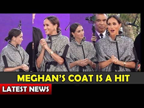 Meghan's Herringbone Cape Coat is A HIT!