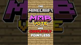 Minecraft Voting Scandal!? #shorts