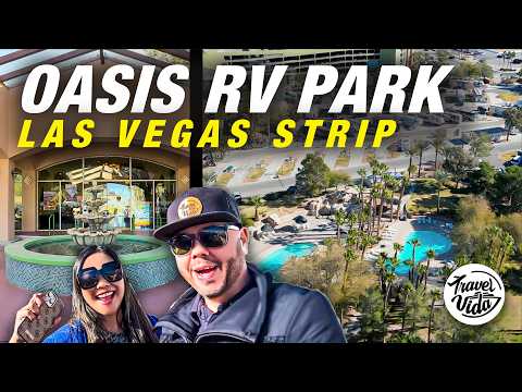 LAS VEGAS Oasis RV Park Tour | Night Out at Coyote Ugly