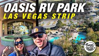 LAS VEGAS Oasis RV Park Tour | Night Out at Coyote Ugly