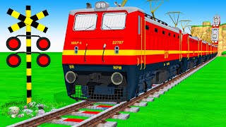 【踏切アニメ】あぶない電車 3 Train Thomas 🚦 Fumikiri 3D Railroad Crossing Animation #1 #train