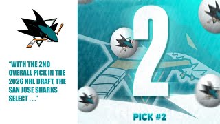 The San Jose Sharks Win #2 Overall Pick in The 2026 NHL Draft Lottery! (HUGE WIN FOR THE SHARKS!)