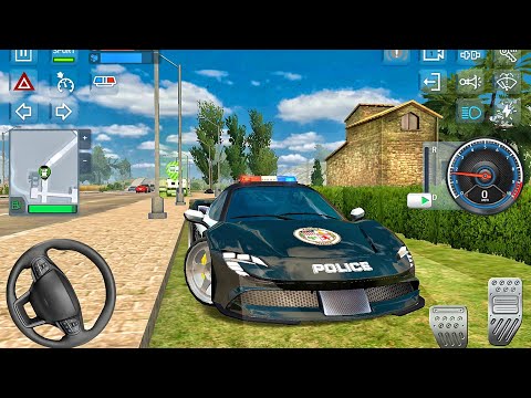 Police Simulator 2025: New Car Unlock Ferrari SF90 Driving Chase 3D - Car Game Android GamePlay