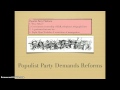 Populist Movement and 1896 Election