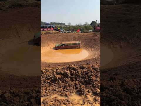 No one can pull this car out of this ditch. #shortvideo