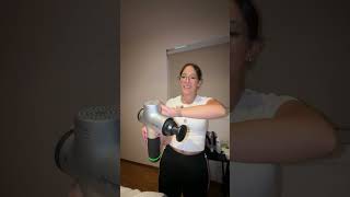 Me pusieron botas de compresión y terminé muy relajada con mi terapia de descarga