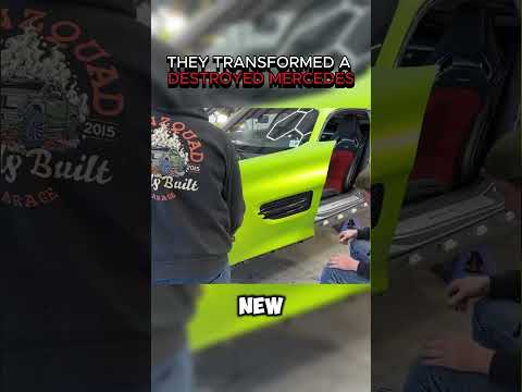 They transformed a destroyed mercedes!