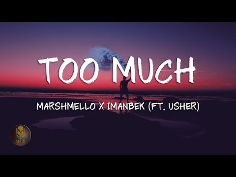 Marshmello x Imanbek (Ft. Usher) - Too Much (Lyrics)