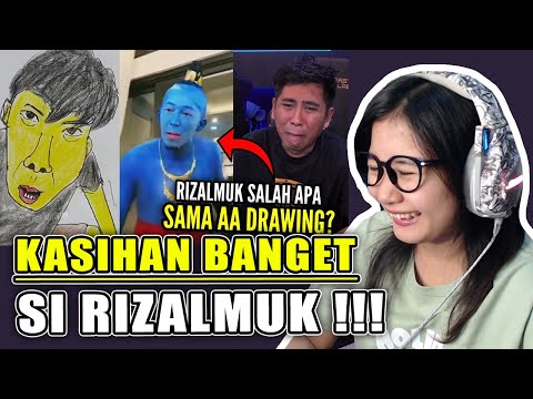 RIZALMUK DIGAMBAR TERUS SAMA AA DRAWING | REACTION ANDRE SUHEN