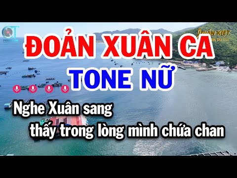 Karaoke Đoản Xuân Ca Tone Nữ ( G ) Nhạc Xuân Mới Nhất 2025 | Karaoke Tuấn Kiệt