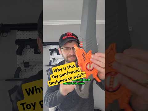 Toy gunsword designed better than historical sword pistols