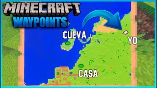 👉 COMO PONER WAYPOINTS FACIL  MINECRAFT BEDROCK | 👉 SIN MODS NI APPS EXTERNAS