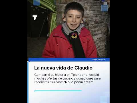 LA NUEVA VIDA DE CLAUDIO: Compartió su historia en Telenoche y recibió muchas ofertas de trabajo