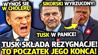 TUSK W PRZERAŻENIU! WYDAŁ WYROK NA SIKORSKIEGO! DOJDZIE DO OBALENIA PREMIERA? PANIKA W RZĄDZIE!