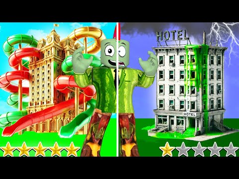 1 Ster Hotel Vs 5 Sterren Hotel In Roblox!