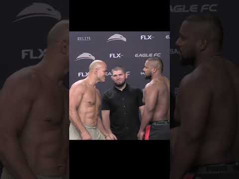 Junior Dos Santos vs Yorgan De Castro Eagle FC 47 weigh-in staredown