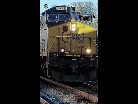 Railroad Powerhouse: Up Close With The CSX ET44AH Leading Mixed Freight With Authority