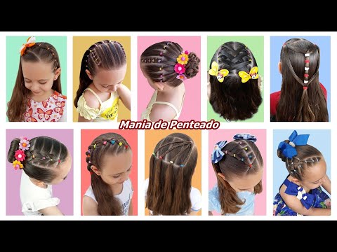 Lindos Penteados Fáceis para Meninas | Peinados para Niñas | Beautiful & Easy Hairstyles for Girls.💕