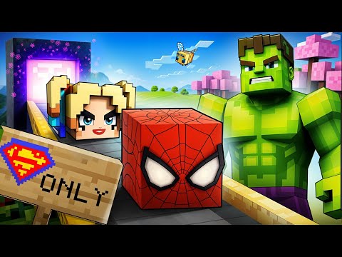 Super-Héros Faux contre Vrais Super-Héros! Se Faufiler dans le Défi Minecraft!
