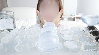 【顔出し解禁】透明スイーツを食べる【咀嚼音/ASMR/EATINGSOUNDS】