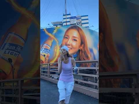 Dara in Manila 😁 with San Mig Light 🍺💙 shot puno!!!
