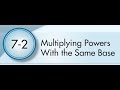 Multiplying Powers and Exponents