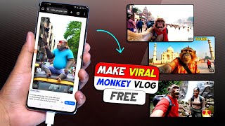 🎞️How to Make Viral Monkey Vlog Free using Ai in 2025 | Viral Monkey Vlog Kaise Banaye