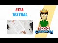 Understanding Textual Citations