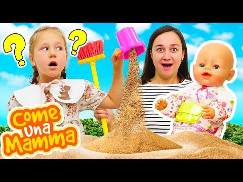 Da dove viene tutta questa sabbia?! Giochi con le bambole Baby Born per bambini e ragazzi